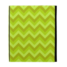 Lime Green Zig Zag Pattern. iPad Cases
