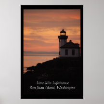 Lime Kiln Lighthouse Poster