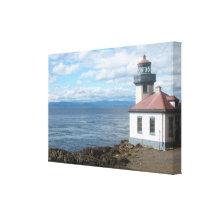 Lime Kiln Lighthouse San Juan Island Canvas Print