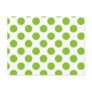 Lime Polka Dots Post Card
