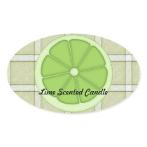Lime Scented Candle Sticker