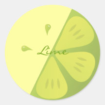 Lime Slice Stickers