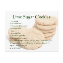 Lime Sugar Cookies Postcards