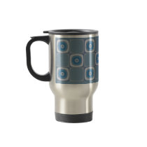 Limestone Retro Squares Travel Mug mugs