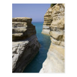 Limestone Rocks Rocks On Corfu Island Postcard