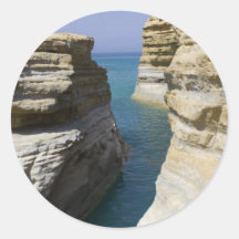 Limestone Rocks Rocks On Corfu Island Sticker