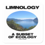 Limnology A Subset Of Ecology (Lake Oceanography) Square Stickers