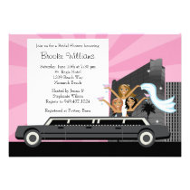 Limo Bridal Shower Invitation African American invitations
