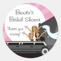 Limo Bridal Shower Sticker stickers