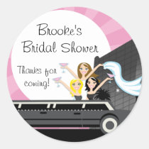 Limo Bridal Shower Sticker stickers