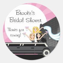Limo Bridal Shower Sticker stickers