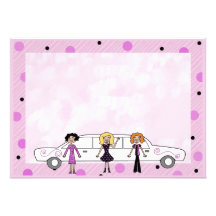 Limo Girls Invitations