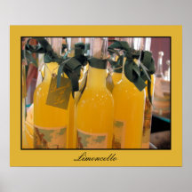 Limoncello, Italian lemon liqueur Print