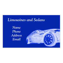 Limousines and Sedans Business Card Template