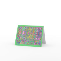Lina's Garden abstract note card cards