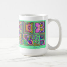 Lina's Garden Floral Abstract Mug