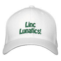 Linc Lunatics! Hat (White) Baseball Cap