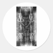 Linceul de Turin, négatif frontal de vue Autocollants