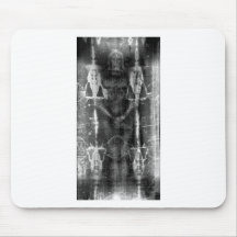 Linceul de Turin, négatif frontal de vue Tapis De Souris