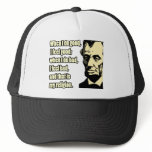 Lincoln Good Bad Religion Quote Hat