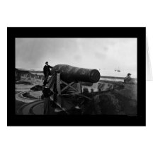 Lincoln Gun at Fort Monroe, VA 1864 Greeting Cards