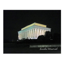 Lincoln Memorial at Night Washington DC Post Card
