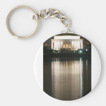 Lincoln Memorial Night Reflection Keychains