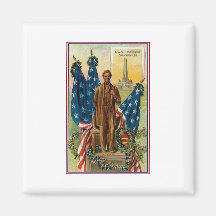 Lincoln Monument Springfield Ill Vintage Americana Refrigerator Magnet