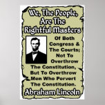 Lincoln : Nous les personnes ! Poster