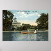 Lincoln Park, Chicago 1915 Vintage Poster