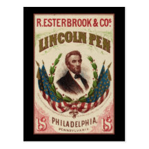 Lincoln Pen Post Card