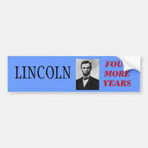 Lincoln pour le président autocollant pour voiture