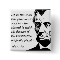 Lincoln Return Constitution Buttons