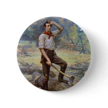 Lincoln the Rail Splitter by Jean L. Gerome Ferris Pins