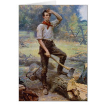 Lincoln the Rail Splitter by Jean L. Gerome Ferris Cards