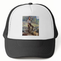 Lincoln the Rail Splitter by Jean L. Gerome Ferris Trucker Hat