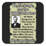 Lincoln: We The People! Square Sticker