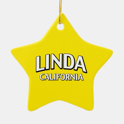 Linda California Christmas Ornament
