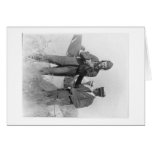 Lindbergh with dislocated shoulder greeting card