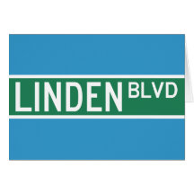 Linden Boulevard Sign Card