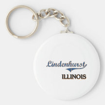 Lindenhurst Illinois City Classic Keychains
