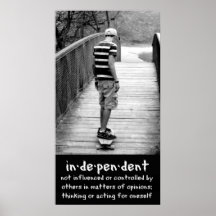 L'indépendance de Longboarding Posters