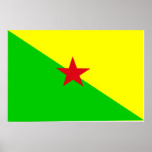 L'indépendance drapeau de Guyane, Colombie Affiches