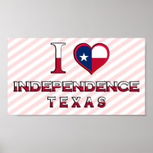 L'indépendance, le Texas Posters