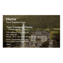 Linderhof Castle, Upper Bavaria, Germany vintage P Business Card