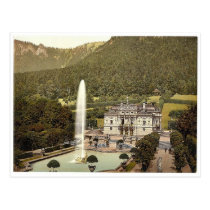 Linderhof Castle, Upper Bavaria, Germany vintage P postcards