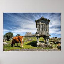Lindoso granaries and the castle posters