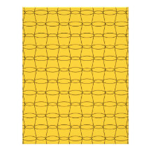 Line Art - CUPS - Black on Yellow Letterhead Template
