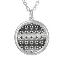 Line Art Pencil Sketch Abstract Design Draw Paper Necklaces