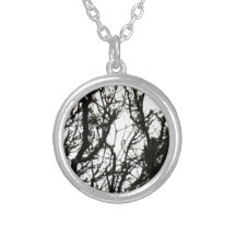 Line Art Pencil Sketch Abstract Design Draw Paper Custom Necklace